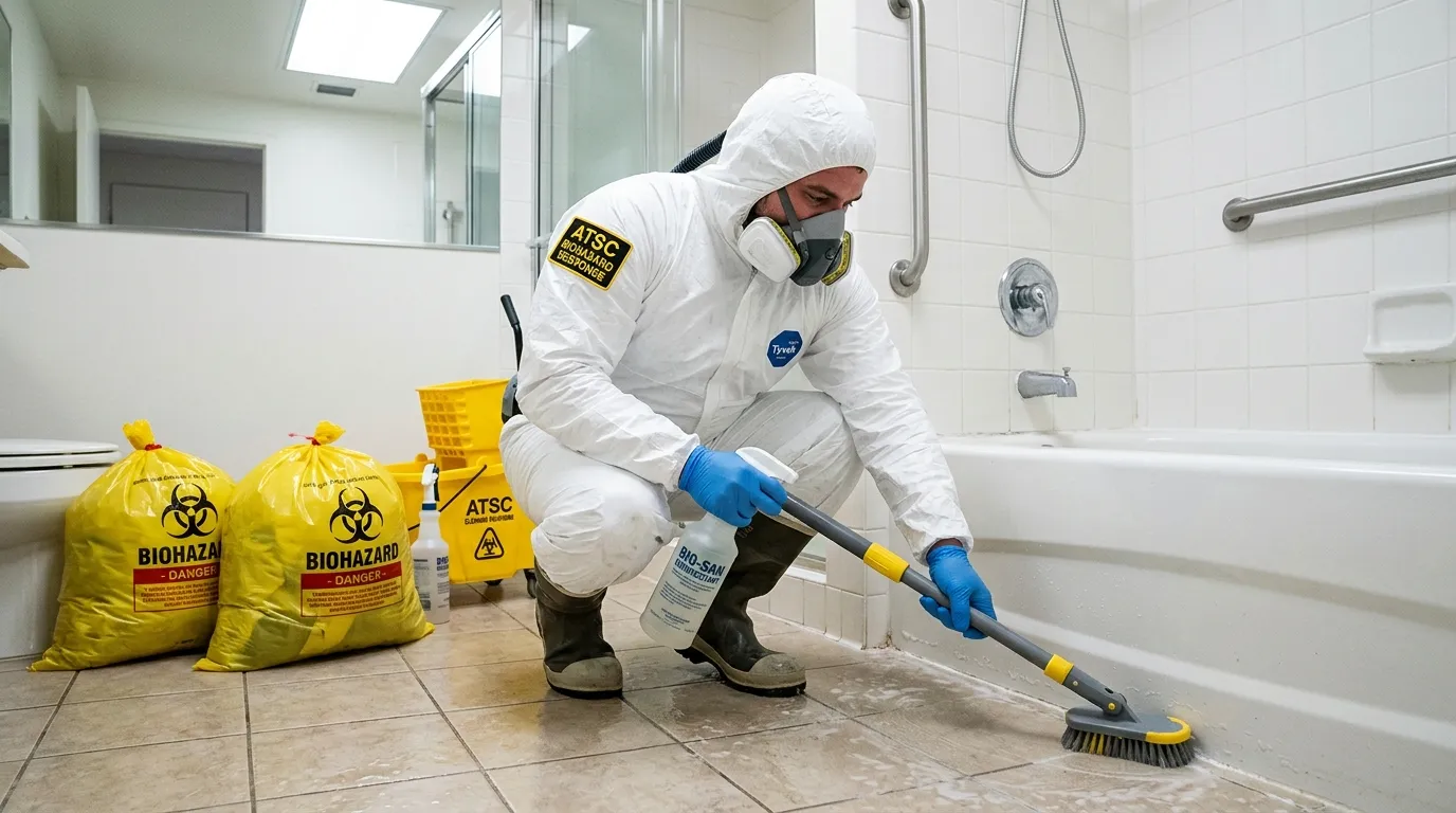 Decontamination equipment deployed for Blood Cleanup in South San Gabriel